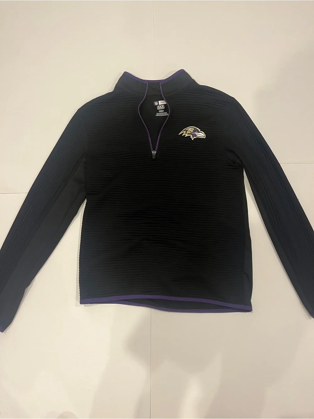 Ravens Men's Black Quarter-Zip Performance Pullover
